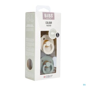 Packshot Bibs 2 Fopspeen Symmetric Duo Sage/ivory