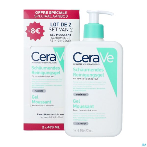 Productshot Cerave Foaming Cleanser Duo 2x473ml