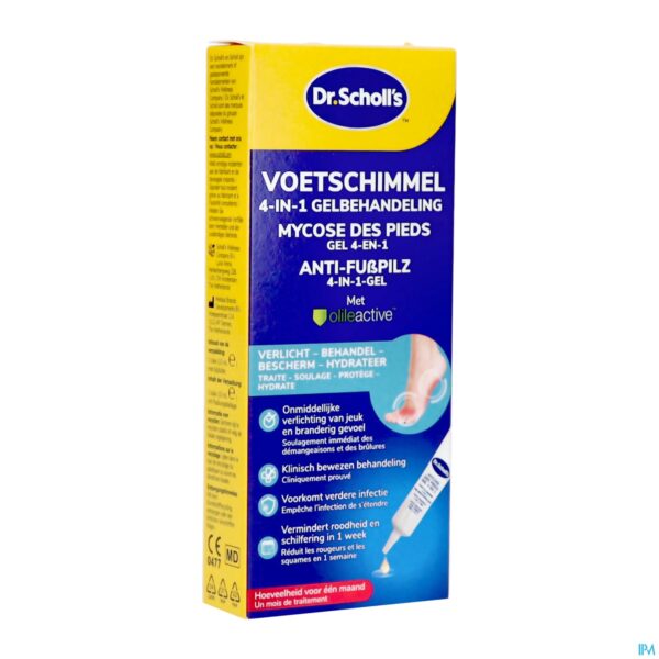 Packshot Scholl Voetschimmel 4-in-1 Gel 10ml Packshot Scholl Voetschimmel 4-in-1 Gel 10ml