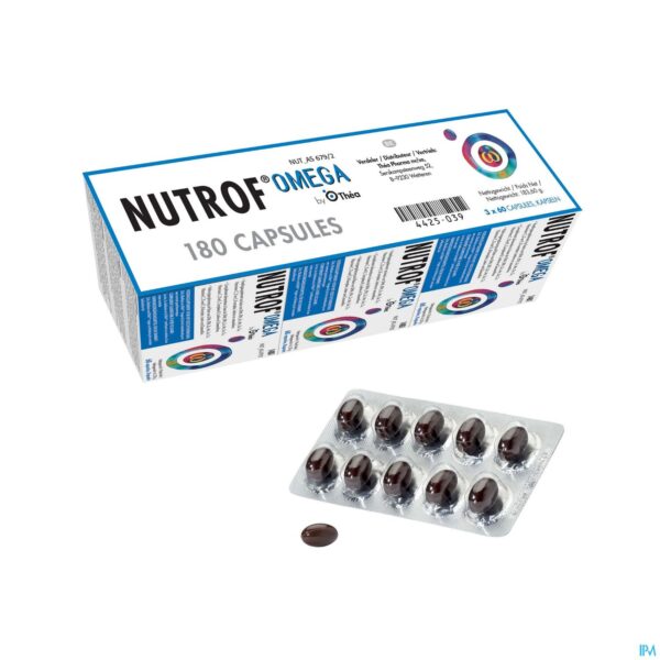 Productshot Nutrof Omega Ogen Caps 180