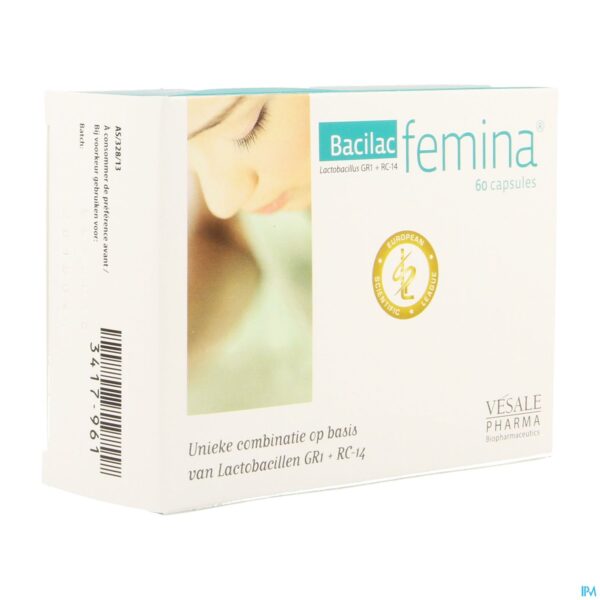 Packshot Bacilac Femina Caps 60