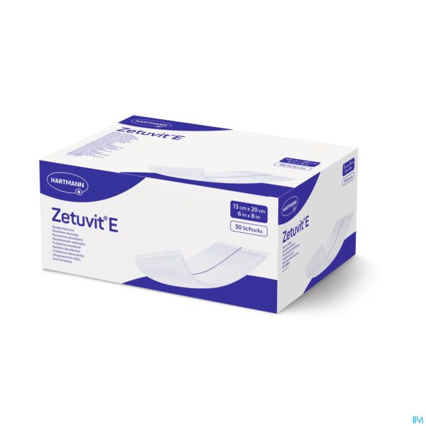 Packshot Zetuvit E N/steriel 15x20cm 50