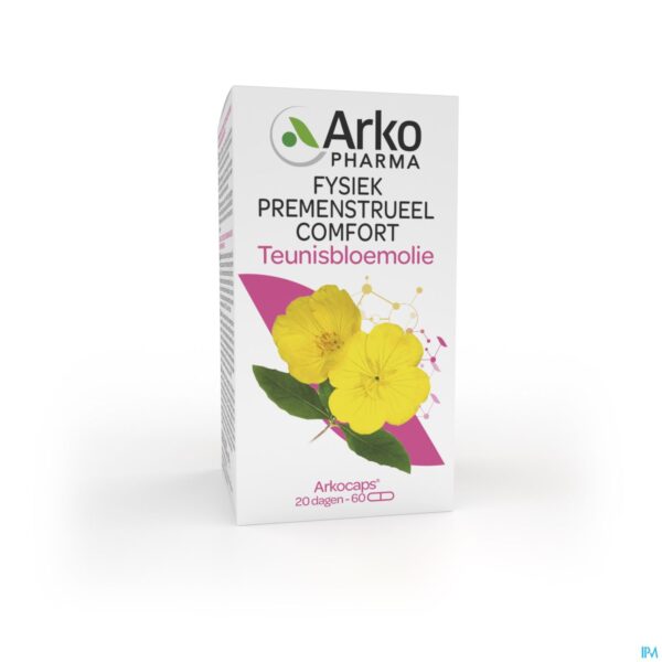 Packshot Arkocaps Teunisbloemolie 60 Packshot Arkocaps Teunisbloemolie 60