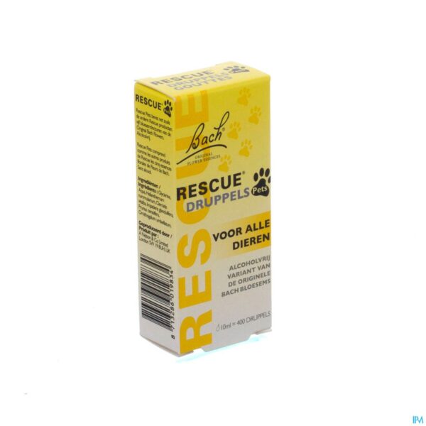 Packshot Bach Rescue Pets Druppels 10ml Packshot Bach Rescue Pets Druppels 10ml