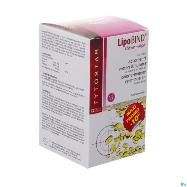 Packshot Fytostar Lipobind Chitosan Nopal Comp 120