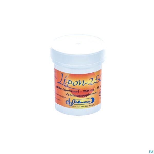 Packshot Lipon Caps 60x250mg Deba
