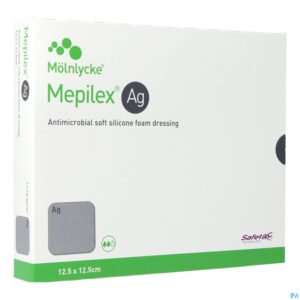 Packshot Mepilex Ag Verband Steriel 12,5x12,5cm 5 287121