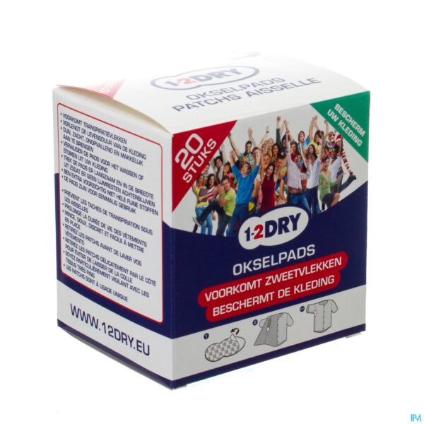 Packshot 1-2dry Okselpads Medium 20