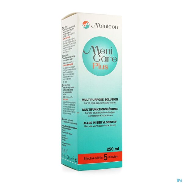 Packshot Menicare Plus Oplossing Multifunct 250ml
