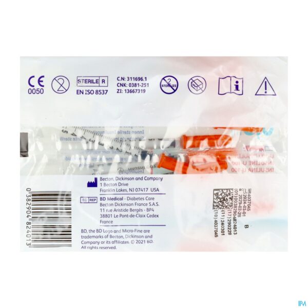 Packshot Microfine Ins.spuit 0,5ml 29g 12,7mm 10 324824