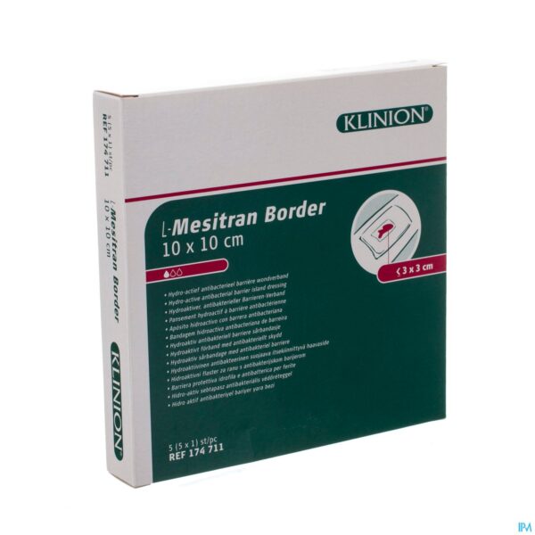 Packshot l-mesitran Kompres Border 10x10cm 5