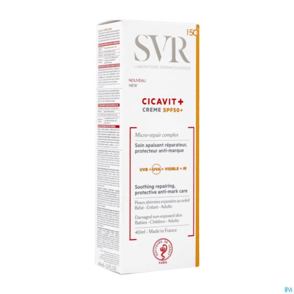 Packshot Svr Cicavit Creme Spf50 Tube 40ml Packshot Svr Cicavit Creme Spf50 Tube 40ml