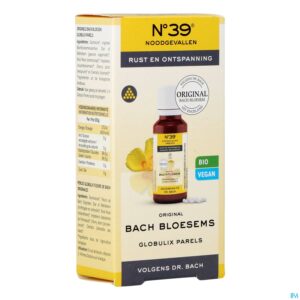 Packshot Bachbloesem Bio N°39 Noodgevallen Parels 20g