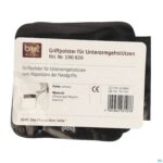 Packshot Bort Beschermkussens Kruk Zwart Met Velcro