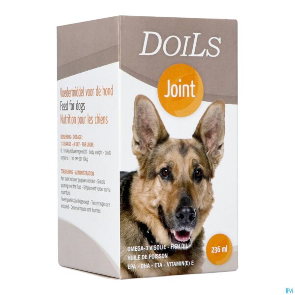 Packshot Doils Arthrosis Hond Olie 236ml