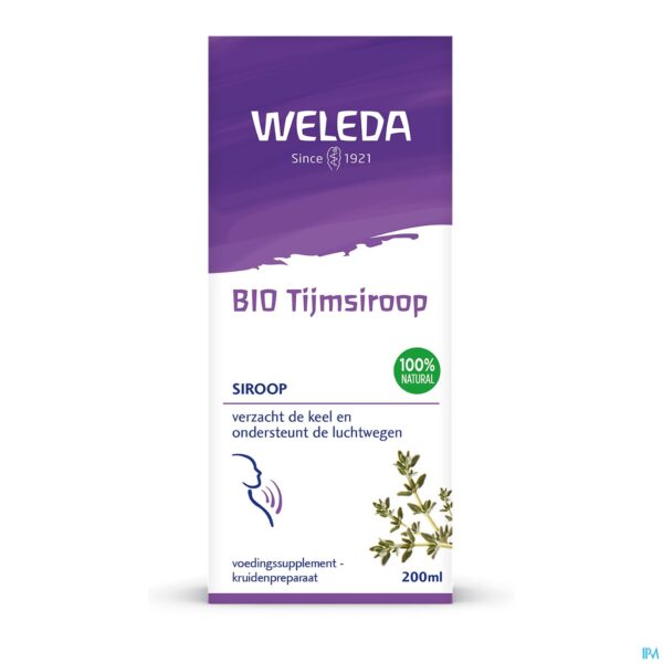 Packshot Weleda Tijmsiroop Bio 200ml Packshot Weleda Tijmsiroop Bio 200ml