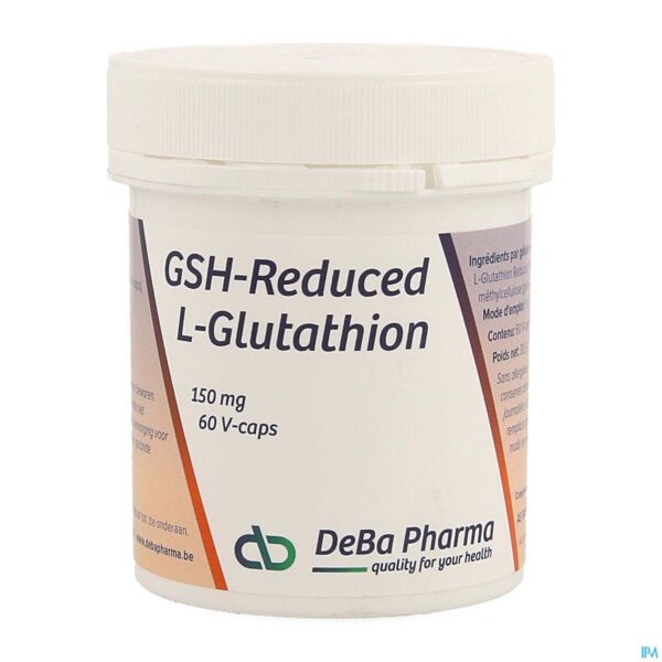 Packshot l-glutathion Reduced Caps 60x150mg Deba
