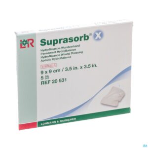 Packshot Suprasorb X Verb Cellulose 9x 9cm 5 20531