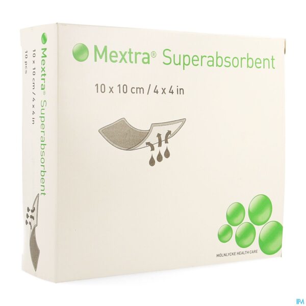 Packshot Mextra Superabsorbent Nf 10,0x10,0cm 10 610700