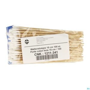 Packshot Wattenstaafjes Hout 15cm 100 Pontos