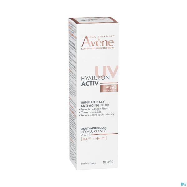 Packshot Avene Hyaluron Activ Uv Spf50 Fluide 40ml Packshot Avene Hyaluron Activ Uv Spf50 Fluide 40ml