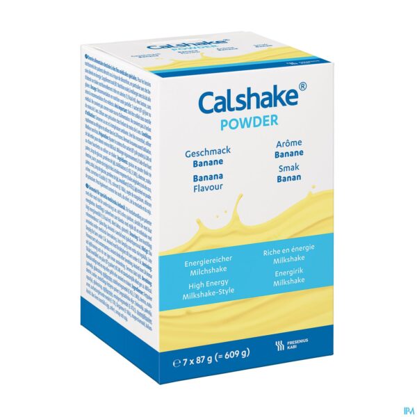 Packshot Calshake 87g Banane/banaan Packshot Calshake 87g Banane/banaan
