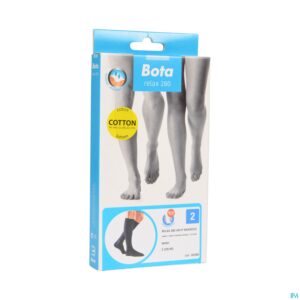 Packshot Bota Relax 280 Katoen Korte Kous Zwart N2