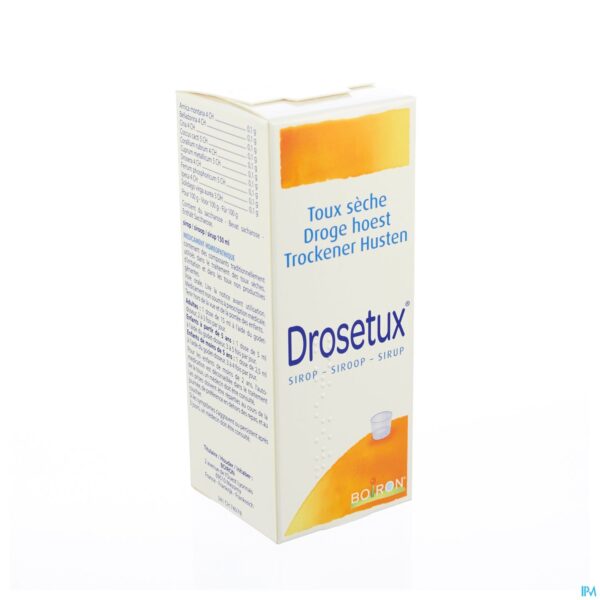 Packshot Drosetux Siroop 150ml Boiron