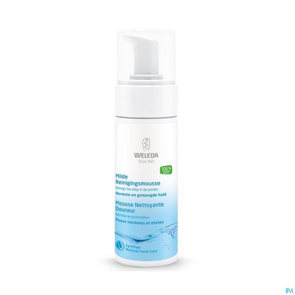Productshot Weleda Reininginsmousse Milde Gezicht 150ml