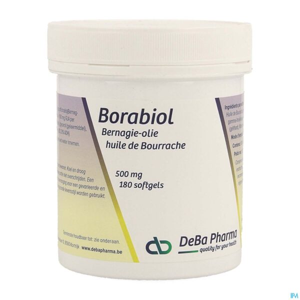 Packshot Borabiol Caps 180x500mg Deba