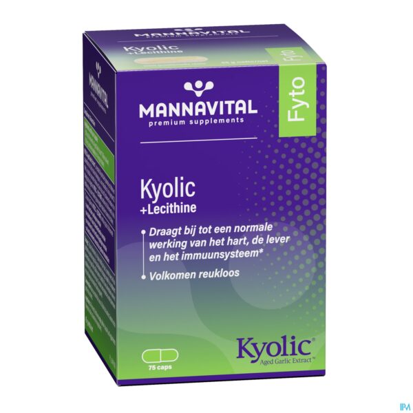 Packshot Mannavital Kyolic + Lecithine Caps 75