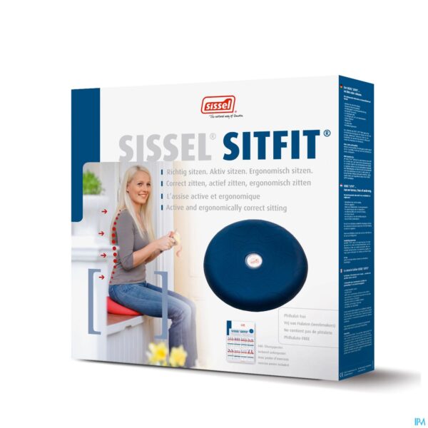Packshot Sissel Sitfit Balanskussen Diam.36cm Zwart
