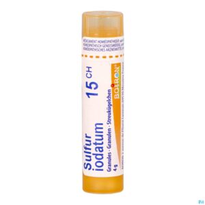 Packshot Sulfur Iodatum 15ch Gr 4g Boiron