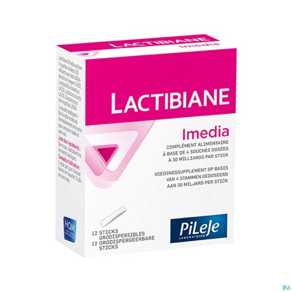Packshot Lactibiane Imedia Sticks 12
