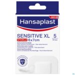 Packshot Hansaplast Sensitive Xl 6cmx7cm Strips 5