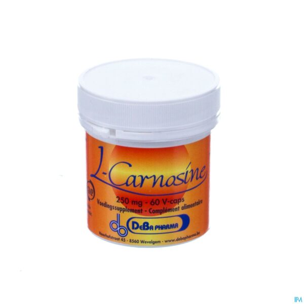 Packshot l-carnosine Caps 60x250mg Deba