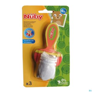 Packshot Nûby Sabbelzakje vervangnetjes - 6m+ 