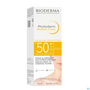 Packshot Bioderma Photoderm Mineral Spf50+ Tube 75g