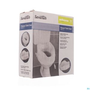 Packshot Toilethoger Savanah 10cm Wit Homecraft
