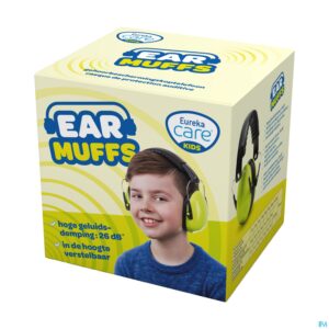 Packshot Eureka Care Gehoorbescherm. Koptelefoon 3-12j Fluo