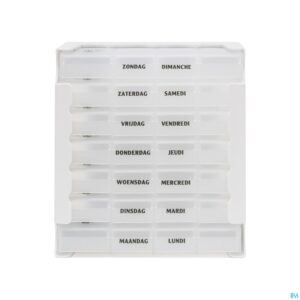 Packshot Eureka Care Pillendoos Transparant 1 Week