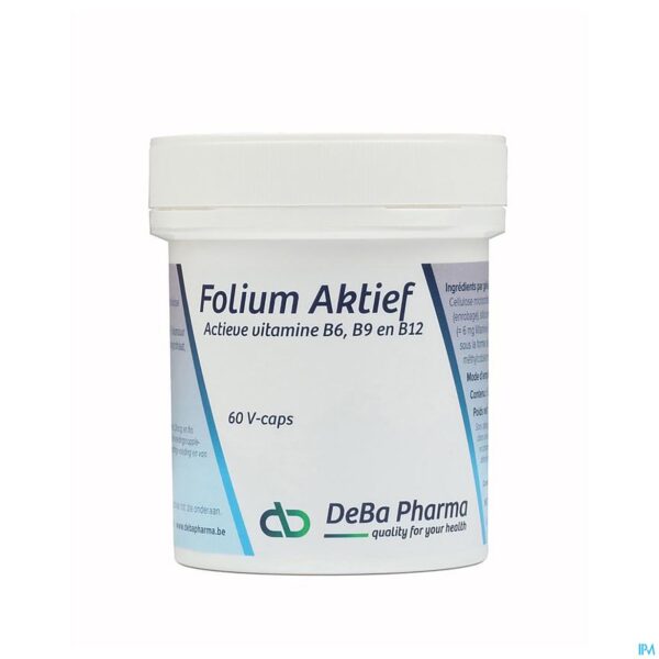 Packshot Folium Aktief V-caps 60 Deba