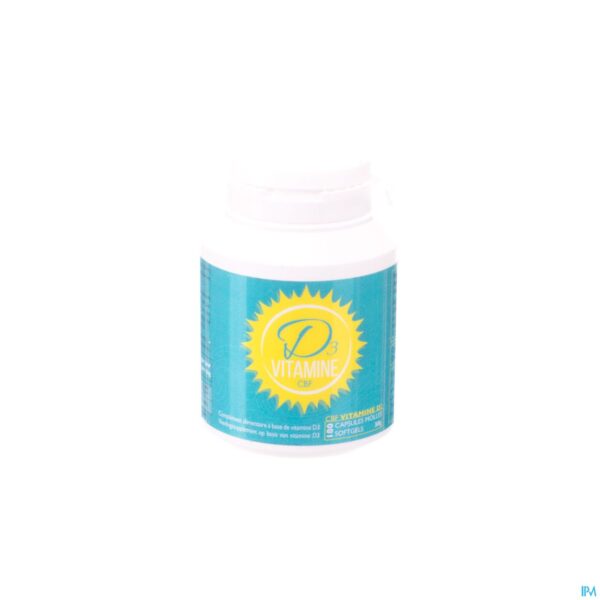 Packshot Vitamine D3 Cbf Softgels 180