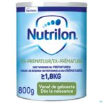 Packshot Nutrilon Ex-prematuur Pdr 800g Packshot Nutrilon Ex-prematuur Pdr 800g