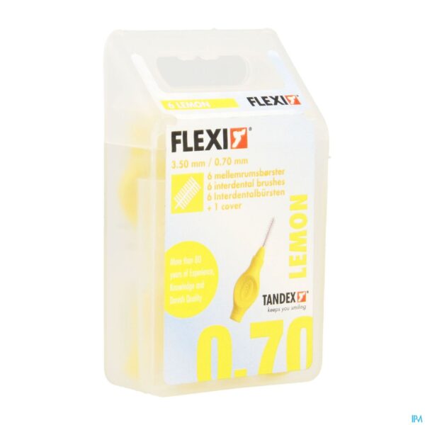 Packshot Flexi Yellow Borsteltje Fine Interdentaal 6
