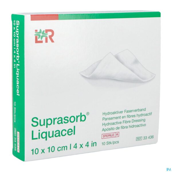 Packshot Suprasorb Liquacel Verband 10x10cm 10 33436-180021 Packshot Suprasorb Liquacel Verband 10x10cm 10 33436-180021