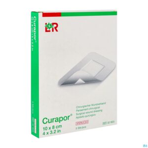 Packshot Curapor Verb Chirurg. Steriel 10cmx 8cm 5 32903