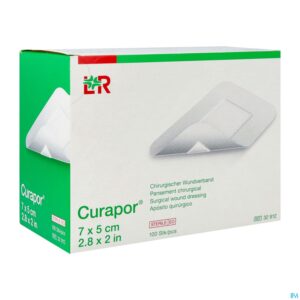 Packshot Curapor Verb Chirurg. Steriel 7cmx 5cm 100 32912