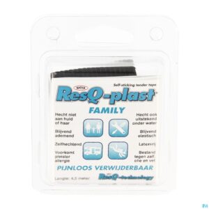Packshot Resq-plast Family 4,5mx50mm Zwart 1