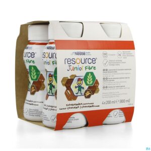 Packshot Resource Junior Fibre Chocolade 4x200ml